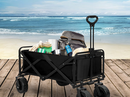 Lambu Garden Camping Trolley Outdoor Black-1864184733001453574