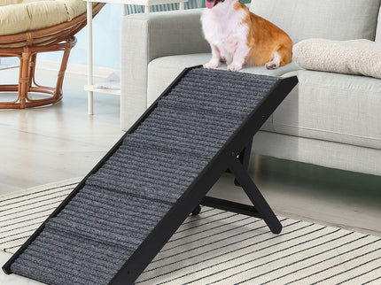 PaWz Adjustable Dog Ramp Height Stair Black-1864184532111069190