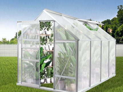 Lambu Greenhouse Aluminium Walk In Green-1864184732523302918