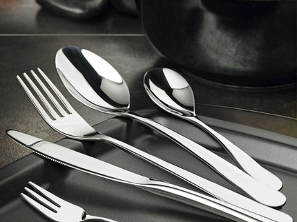 Cutlery Set Stainless Steel Knife Fork Silver-1864184347884654598