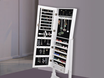 Levede Mirror Jewellery Cabinet Makeup-1917016722817290248