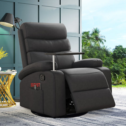 Levede Massage Chair Recliner 360 Swivel Black-1975420439572385798