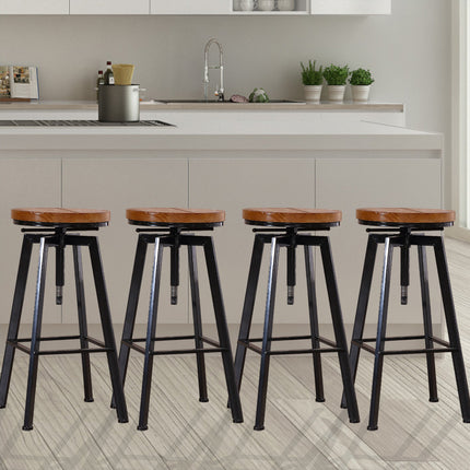 Levede 4x Bar Stools Industrial Kitchen-1975420483029569543
