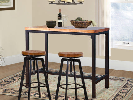 Levede 3pcs Bar Table Barstools Industrial-1910113235605000198