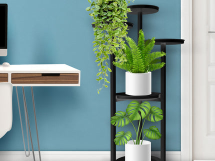 Levede Plant Stand Outdoor Indoor Flower Black Medium-1864184712881377287