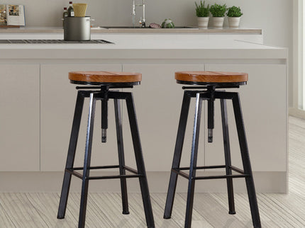 Levede 2x Bar Stools Industrial Kitchen-1942353343380852743