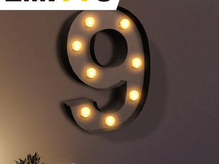 LED Metal Number Lights Free Standing-1864184491677978631
