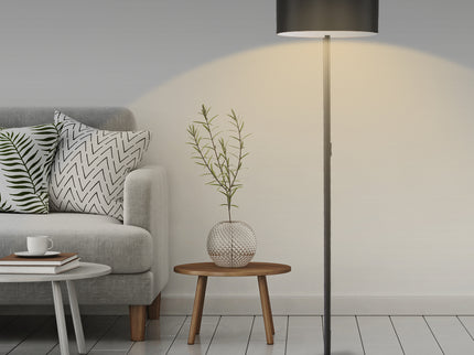 EMITTO Modern LED Floor Lamp Stand Reading Black-1864184381573304327