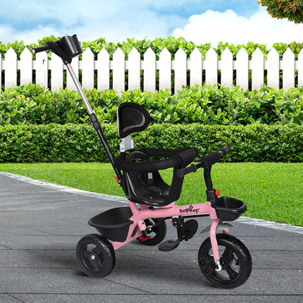 BoPeep Kids Tricycle Ride On Trike Toddler Pink-1973193911023308807