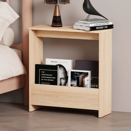 Levede Side Table with Magazine Rack Small End Table-2029387218107371527