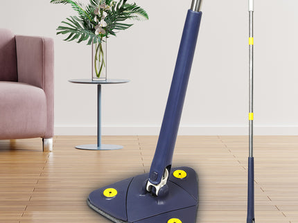 Cleanflo Cleaning Mop Dry Wet Triangle Blue-1910113307117883399