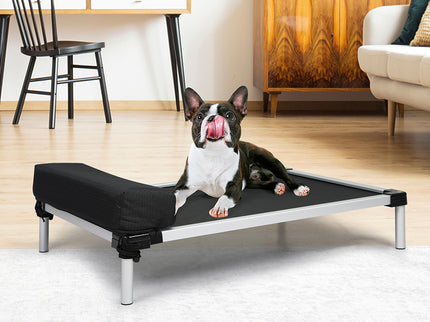 PaWz Pet Trampoline Aluminium Frame M Black Medium-1864184558489047047