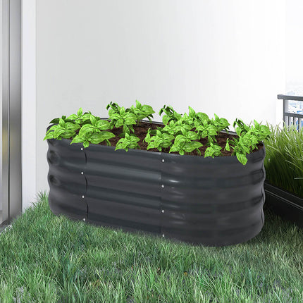 Lambu Garden Bed Planter Raised Coated 120x80x42cm-1973193867075391495