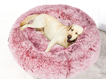 PaWz Pet Bed Memory Foam Dog Donut Pink Large-1864184559332102151