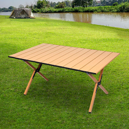 Levede Folding Camping Table Portable Oak-1973193998793314311