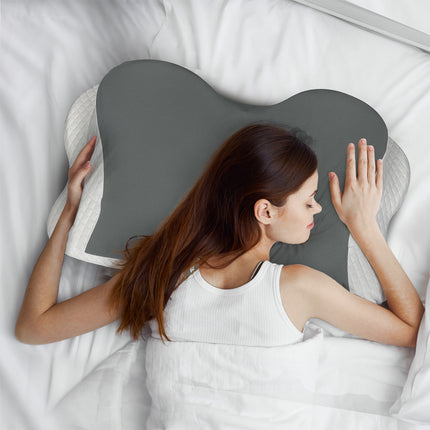 Dreamz Cervical Neck Pillow Ergonomic Memory Foam-2006732704963497991