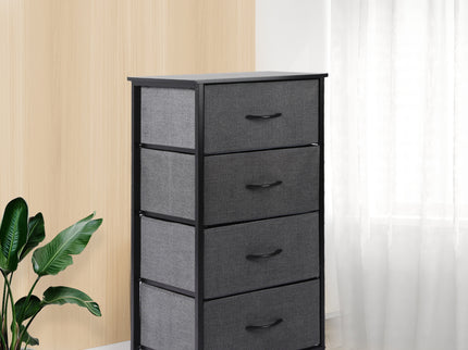 Levede Storage Cabinet Tower Chest Dark Grey-1917016725942046727
