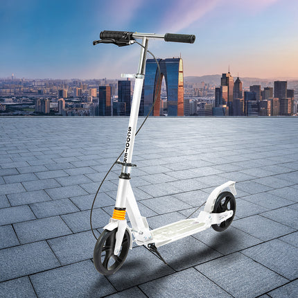 MONVELO Adult Commuter Foldable Scooter White-1973193452082565126