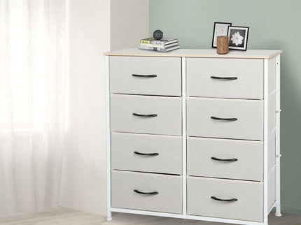 Levede Storage Cabinet Tower Chest Beige-1942353397202161670