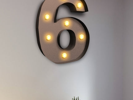 LED Metal Number Lights Free Standing-1910112226824556550