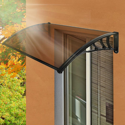 Mountview Window Door Awning Outdoor 1M X 1.5M Brown 1x1.5M-1973193987636465671