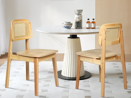 Levede 2x Rattan Dining Chair Wooden Kitchen Chair-1910112274102751239