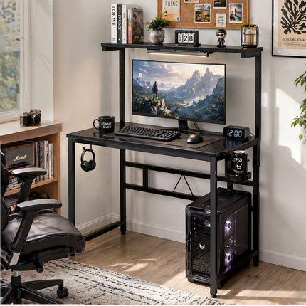 Levede Gaming Table Spacious Wear Resistan Stable Computer Desk Earphone Hook-2061251859888345095