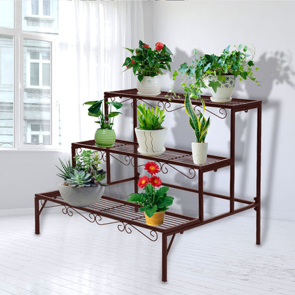 Levede Plant Stand 3 Tier Rectangle-1973193769838841863