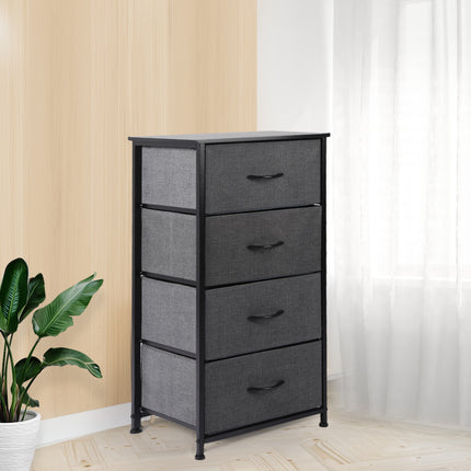 Levede Storage Cabinet Tower Chest Dark Grey-1973194073238016007