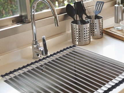 TOQUE Stainless Steel Dish Drying Rack-1864184349738536967