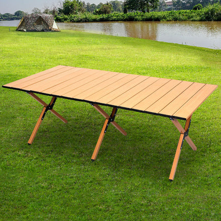 Levede Folding Camping Table Foldable Oak-1864184455741181959