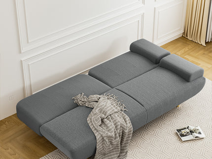 LEVEDE  CONVERTIBLE SOFABED WITH USB CHARGE AND SIDE TABLE-1910112208151515142