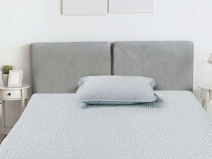 DreamZ Latex Cooling Bed Sheet Set Fitted 2PCS KS King Single-1910113200003747847
