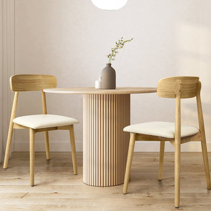 Levede 2x Dining Chairs Kitchen Chair Natural-1973194086072586247