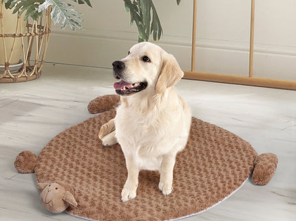 PaWz Pet Bed Cat Calming Beds Dog Squeaky L Tan Large-1904052307457347591