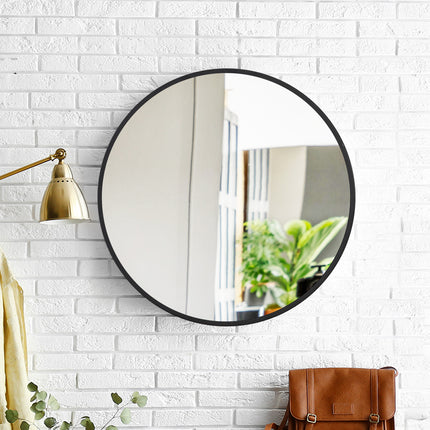 Wall Mirror Round Shaped Bathroom Makeup Large-1975420485088972807