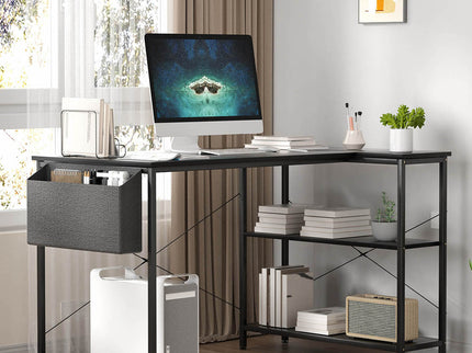 Levede L Shaped Computer Desk Home Desk Black-1910112202434678791
