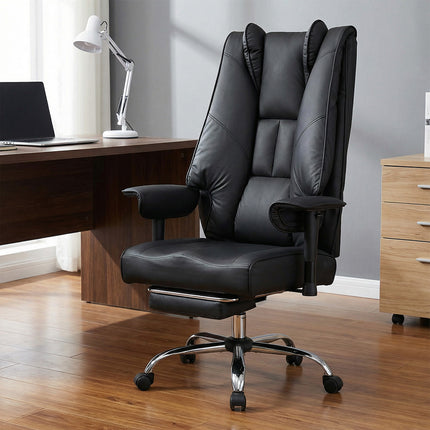 Levede Heavy Duty Office Chair Tall PU Leather High Back Computer Work Seat-2065254304528338951