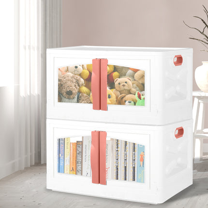 Plastic Storage Containers Stackable Red-1954802601568636935