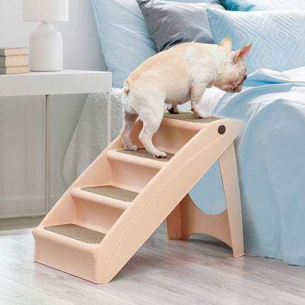 PaWz Pet Ramp Indoor Dog Steps Stair Brown-1975420445326970887