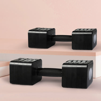 Centra A Pair 2.8KG-10KG Dumbbells Black-1973193425947856902