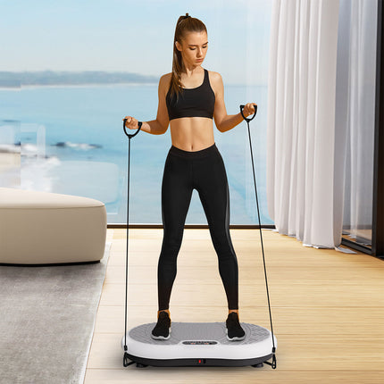 Centra Vibration Plate Train Exercise Machine White-1973193544793460743