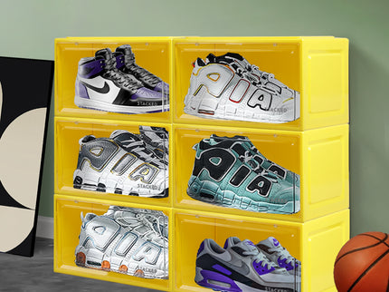 Stacked Sneaker Display Case 6x Clear Yellow-1864184616836009991
