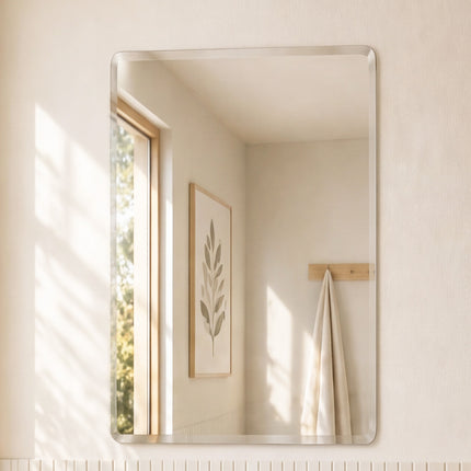 Yezi Wall Vanity Mirror Decorative Bathroom HD Glass Anti-explosion Frameless-2050059009041502215