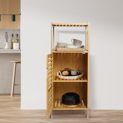 Levede  Bathroom Bamboo Storage Cabinet Natural-1954802383812956166