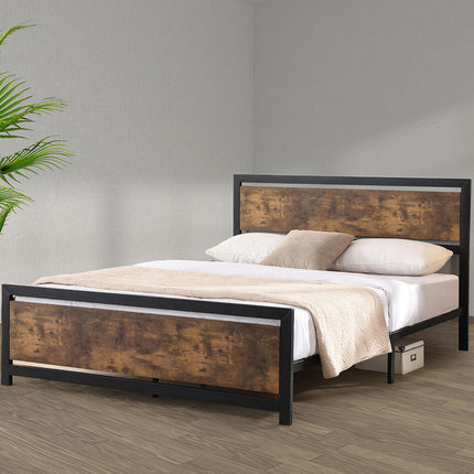Levede Metal Bed Frame Mattress Base Queen-1975420520857997318
