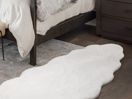 Marlow Floor Rug Area Rugs Cloud Fluffy 60X160cm White-1910113066142535686
