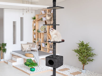 PaWz Cat Scratching Post Tree Condo Grey-1864184526037716999