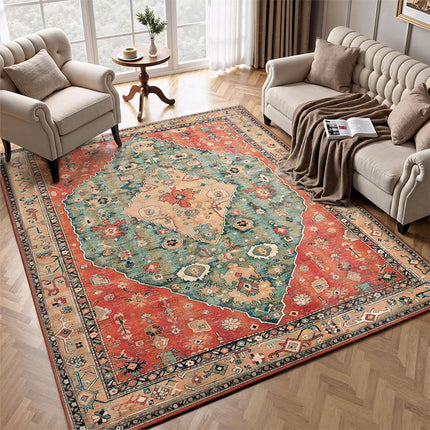 Marlow Floor Rug Vintage Polyester Washable Area Rugs-2029387291516080135