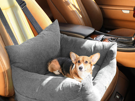 PaWz Pet Car Booster Seat Dog Protector M Grey Medium-1864184542064152582